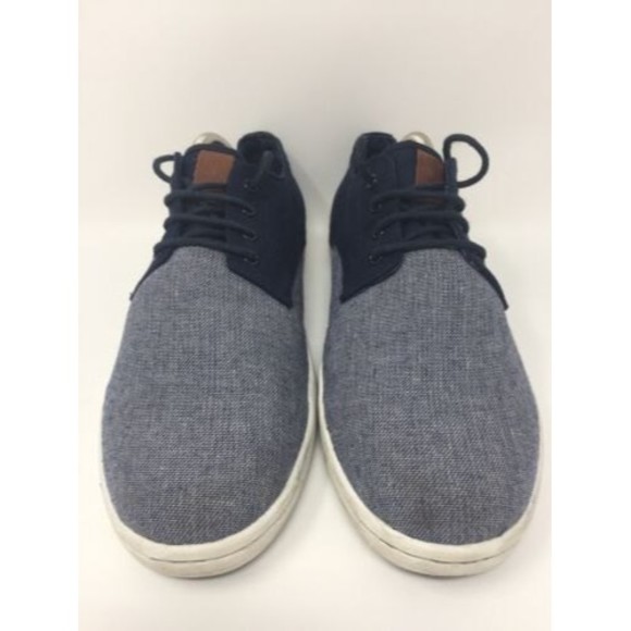 Ben Sherman Men's Blue Canvas Low Top‎ Lace Up Sneakers Shoes Size 7 - Picture 1 of 7